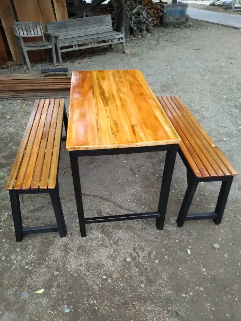 Meja set kursi warungan