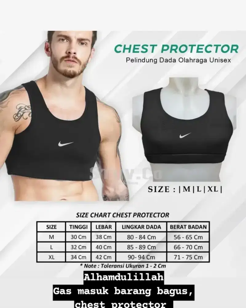Chest protector bra sport
