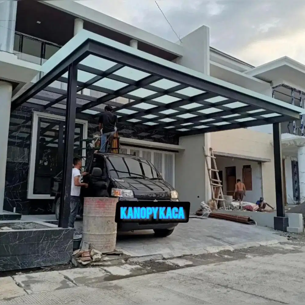 Kanopi kaca. Kanopi transparan #926