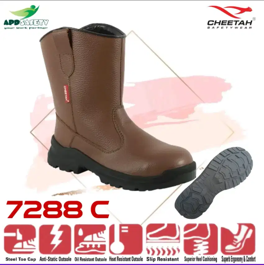 (NEW MODEL) Sepatu Safety CHEETAH 7288 C / H