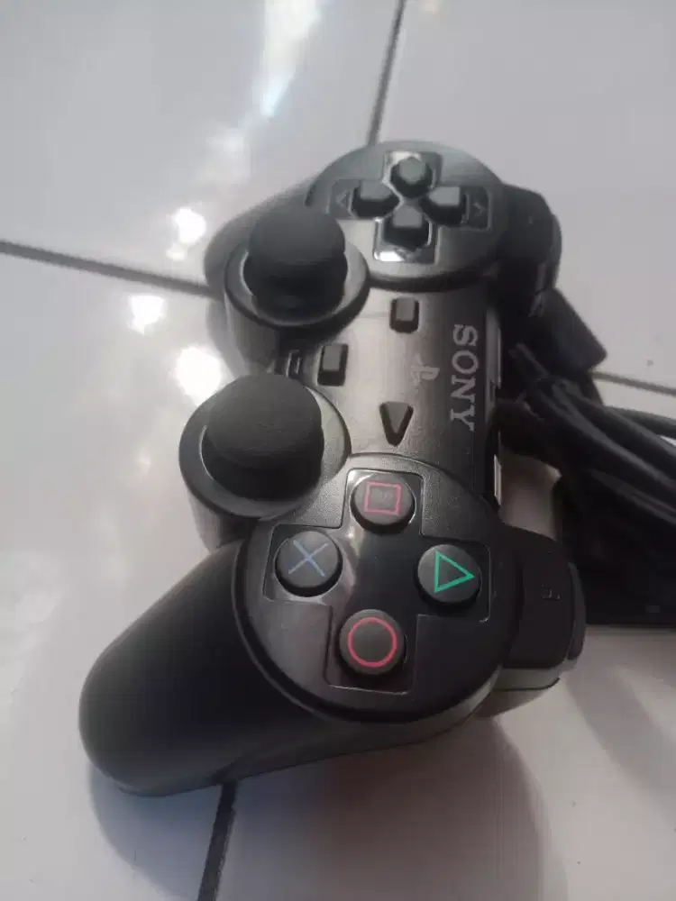 Stik Sony Playstation 2 analog getar mulus segel siap