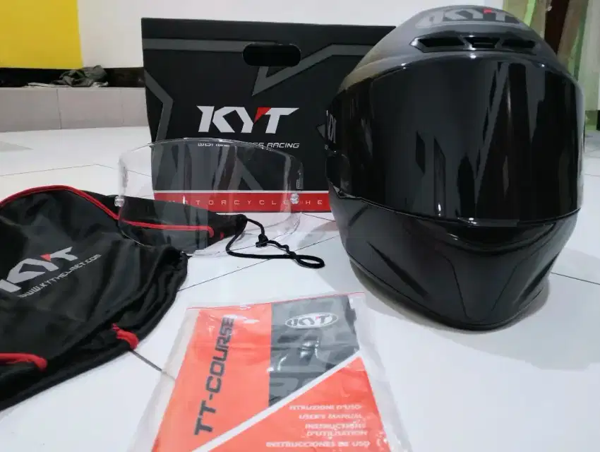 Bismillah.. Jual Helm KYT TTC Black Doff sz L