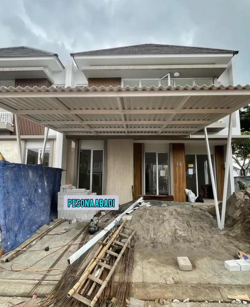 Kanopi alderon doble , pemasangan kanopi alderon doble layer #349