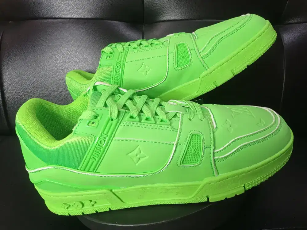 Sneakers LOUIS VUITTON Trainers Cloth Low Neon FullGreen Full Ambush
