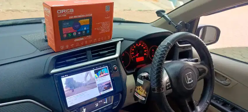 Pemasangan head unit android orca 9 inc di Honda brio,mobilio,brv