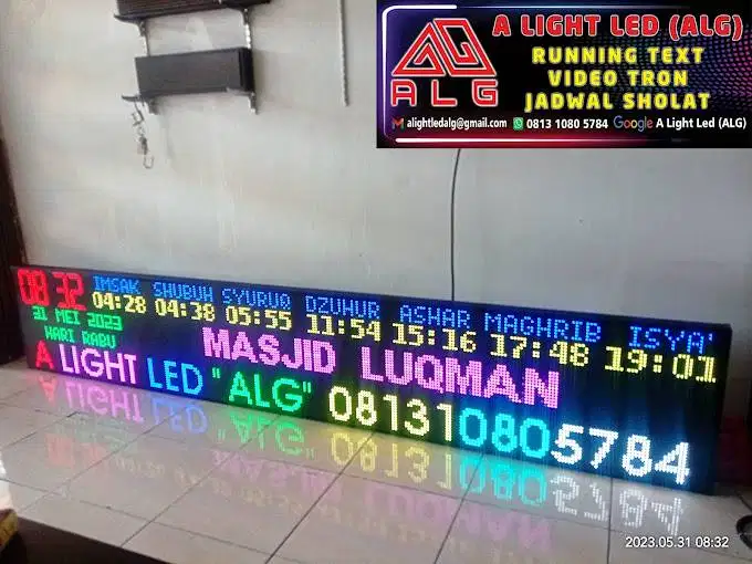 running text full colour panjang
