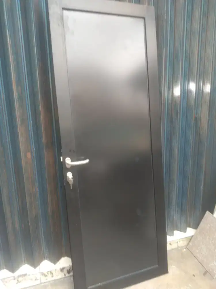 Pintu aluminium dobel panel acp uk 215cm x 85cm harga 2.300.000 COD