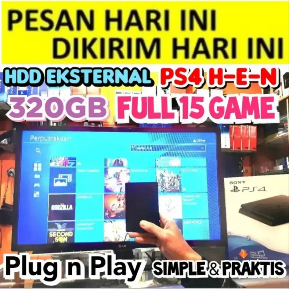 HDD GAME PS4 320GB (Baca Deskripsi) Terjangkau Murah