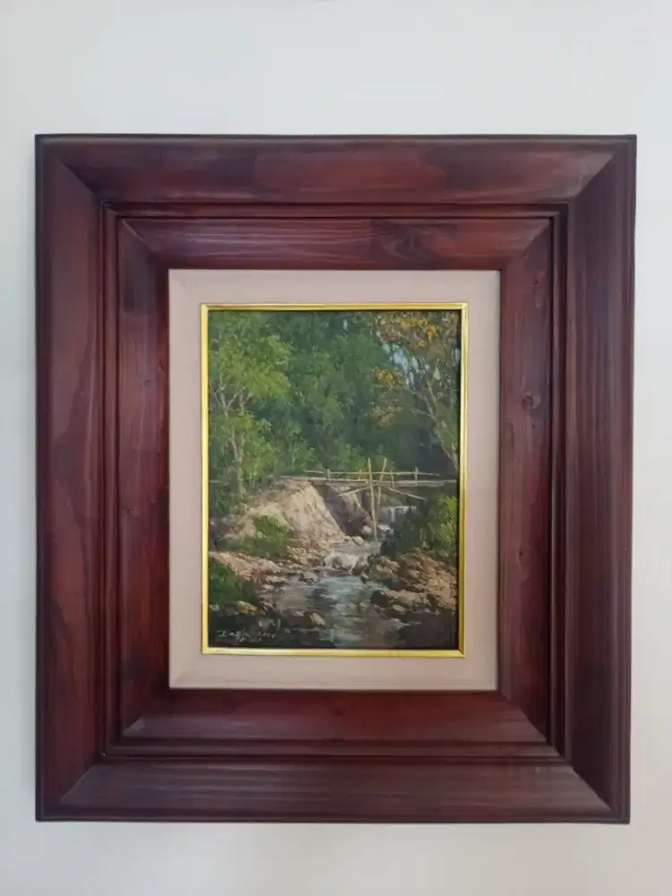 Lukisan Kanvas Aliran sungai ( limited)