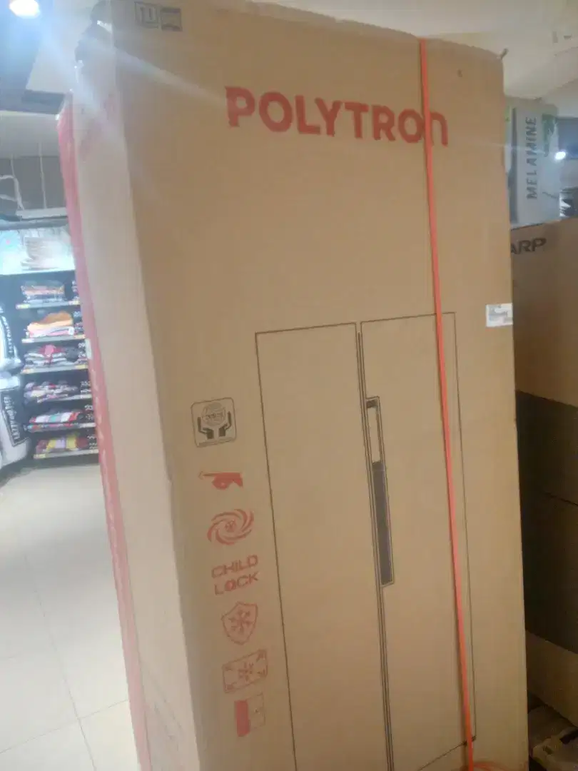 Kulkas Side By Side Polytron PRS 460 Inverter Baru Bergaransi