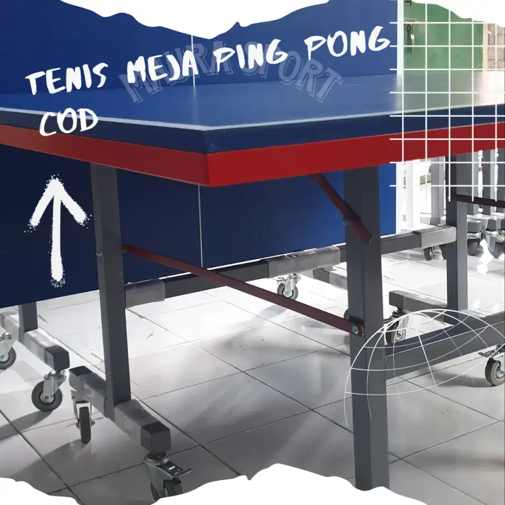 Siap pakai !!! Tenis Meja Ping pong, rangka besi