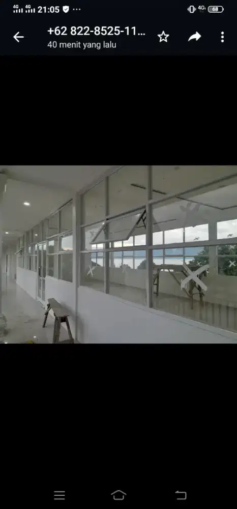 Kusen aluminium dan kaca