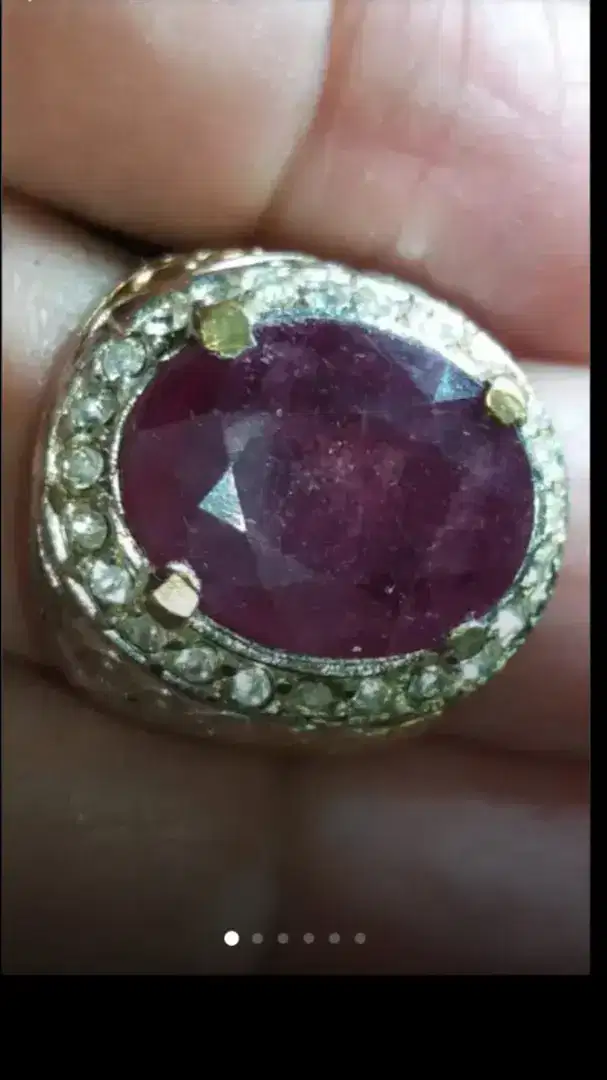 Jual Batu Cincin Permata Red Ruby Cutting Good Condition