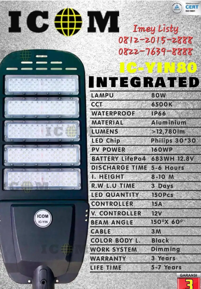 Lampu 2 in 1 ICOM IC-YIN 80W