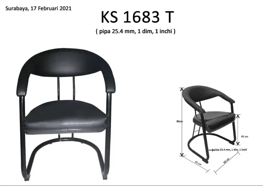 Kursi Salon Pipa Kecil / KS 1683 T