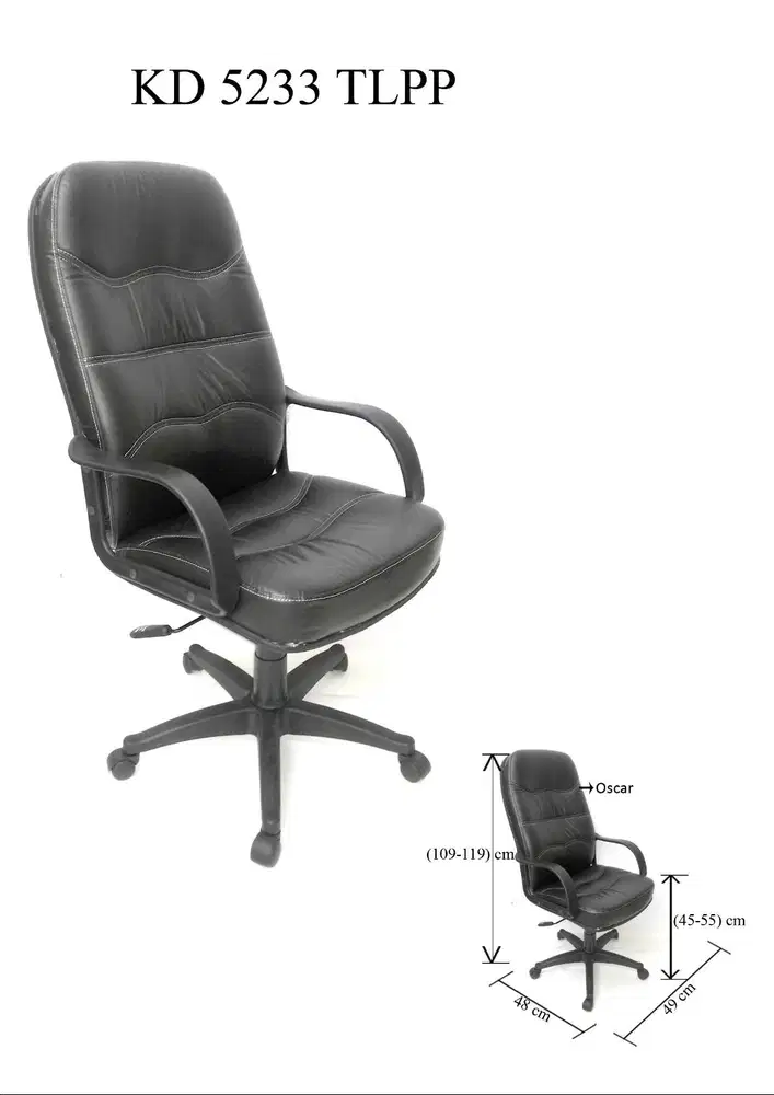 Kursi Kantor / Kursi Direktur / Kursi Putar / Kursi Kerja / KD 5233