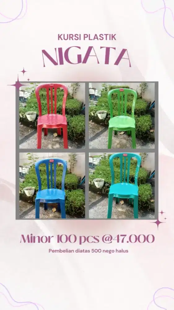 Kursi Plastik Murah / Kursi Persewaan / Nigata