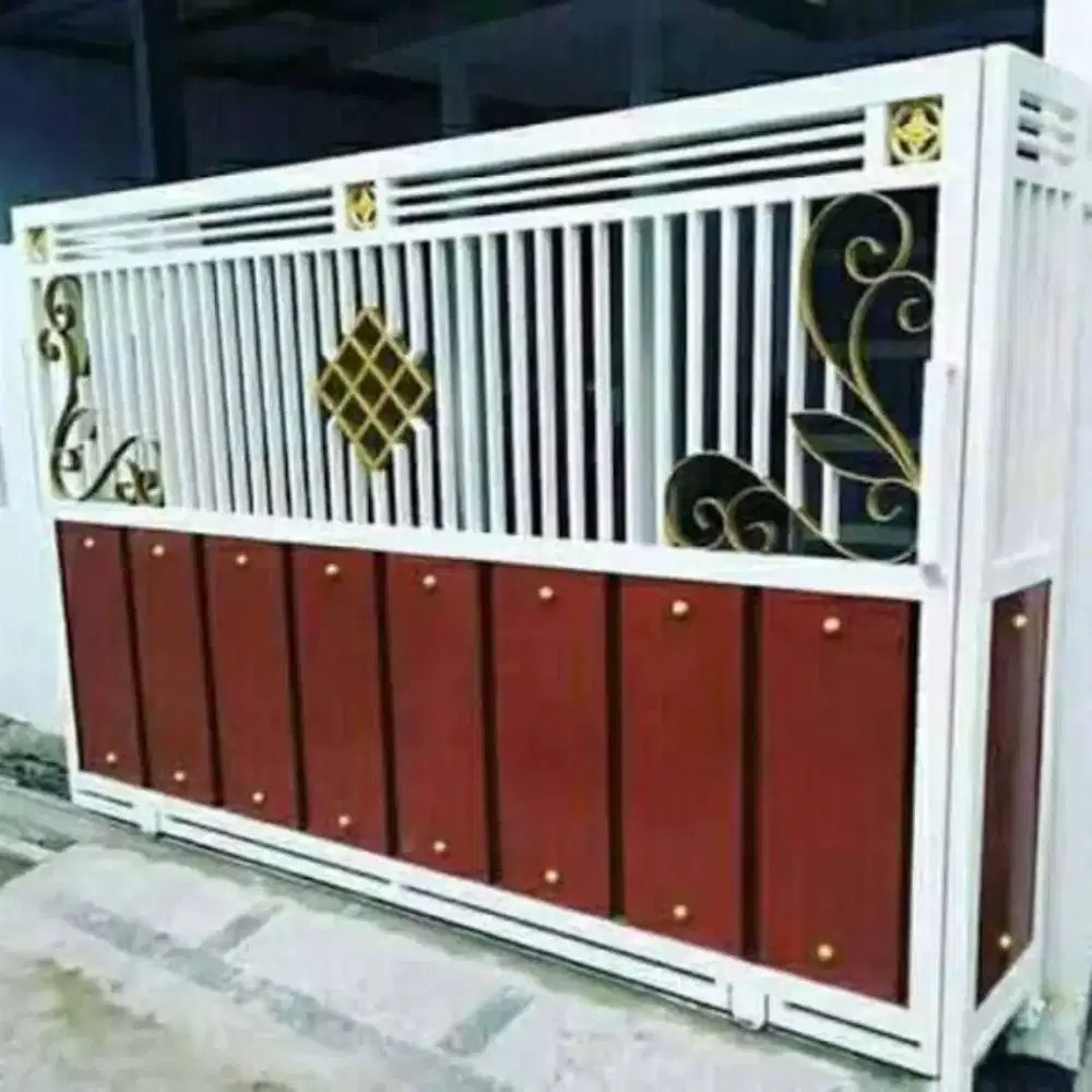 Pagar dorong model minimalia