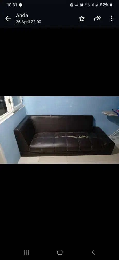 Sofa bed coklat