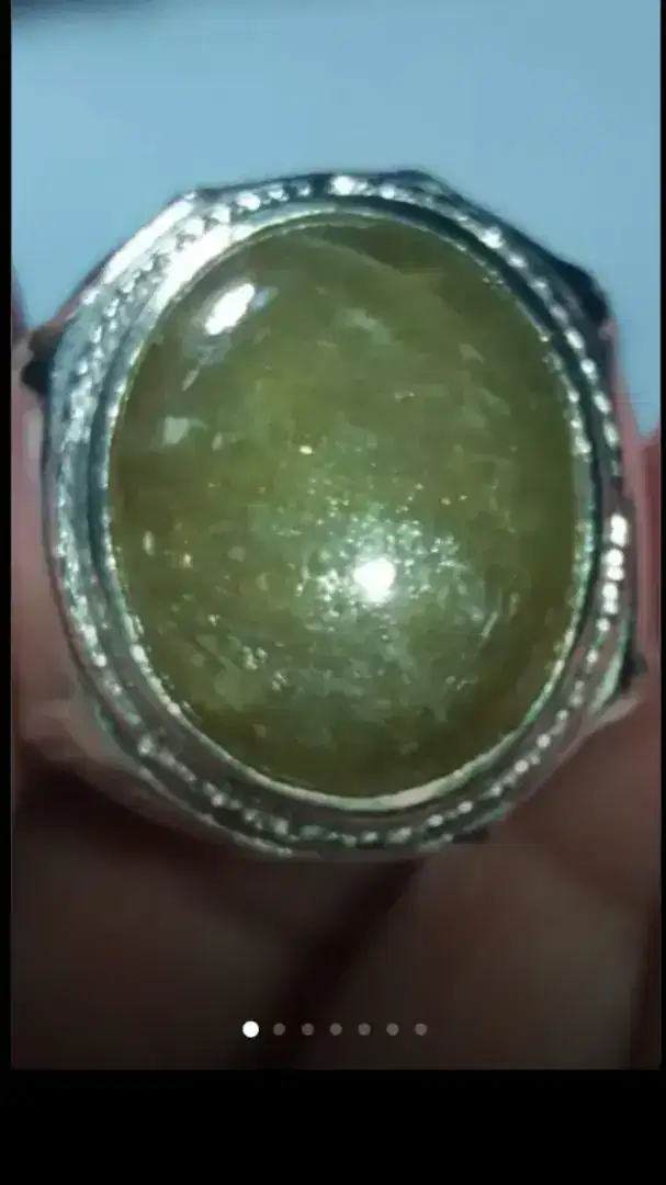 Jual Batu Cincin Green Sapphire Crystal Keren