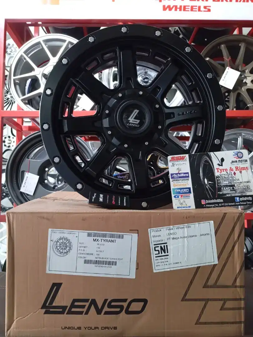 Velg lenso mx tyrant r18 6x139.7 lbr9 et18