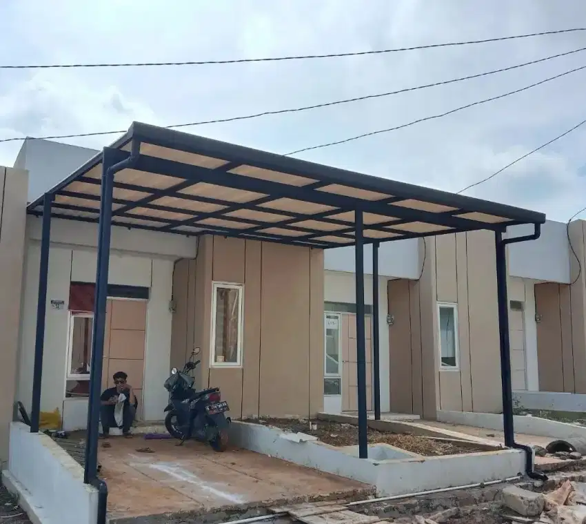 Kanopi carport rumah minimalis atap alderon RS