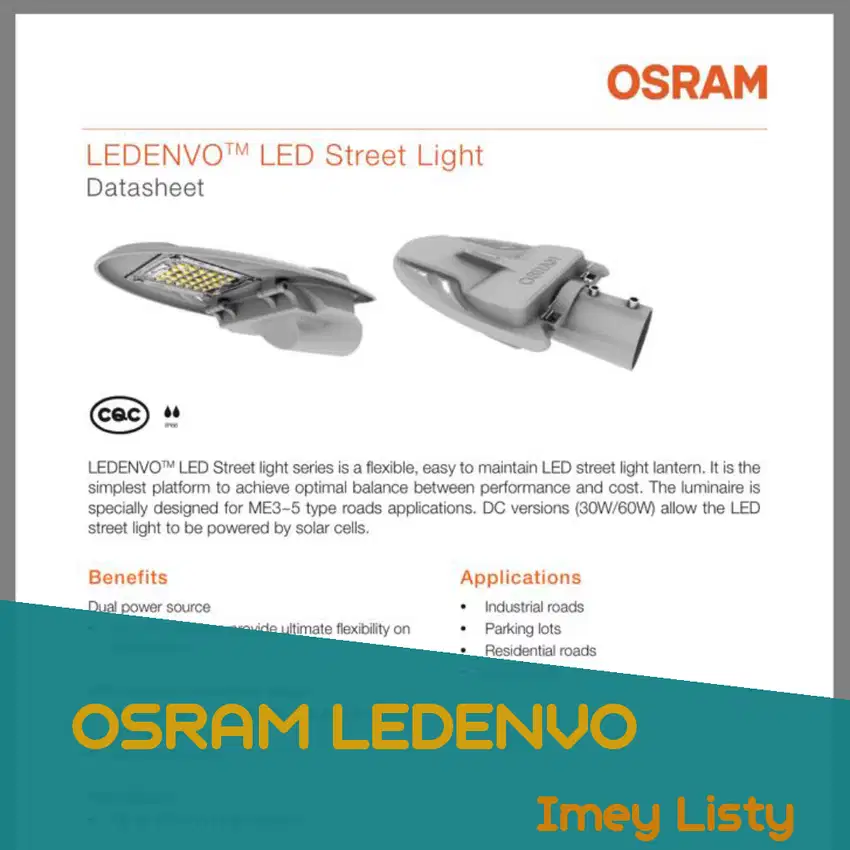 LAMPU PJU OSRAM LEDENVO 30W 220V AC