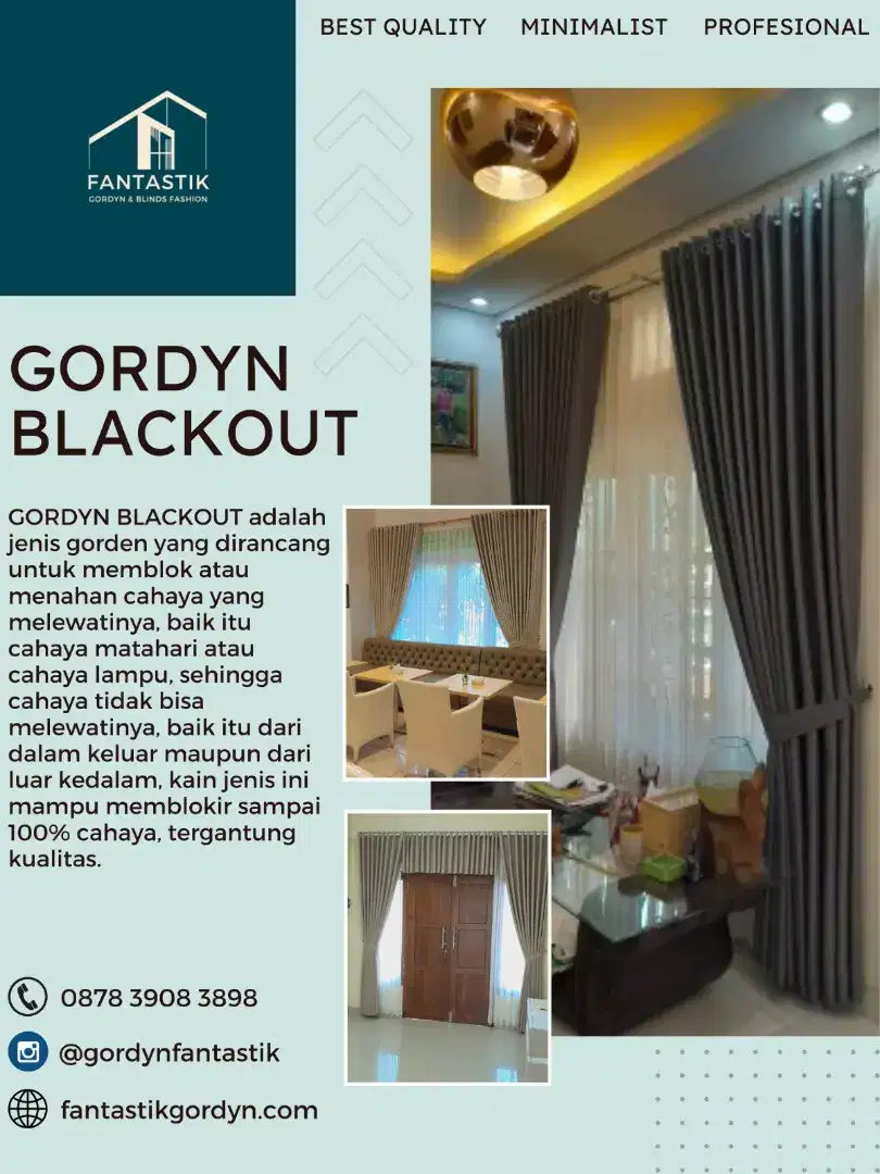 gorden / vertical blind / horizontal blind / roller blind / suntex