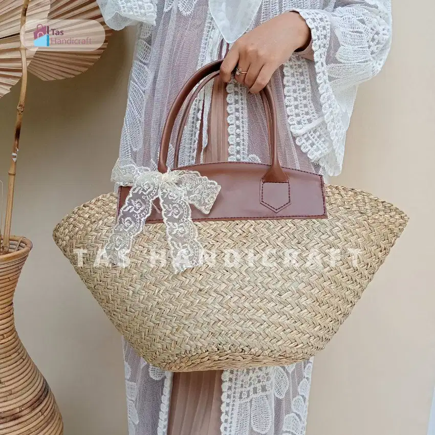Tas Anyaman Mendong | Tas Bakul Bahan Mendong