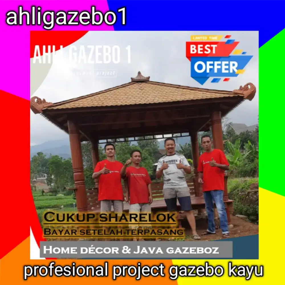 Gazebo / jual gazebo / gazebo taman antik