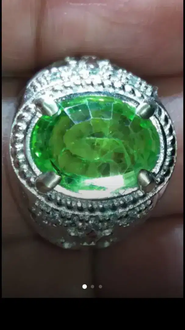 Jual Batu Cincin Light Green Tourmaline CuttMixed Keren