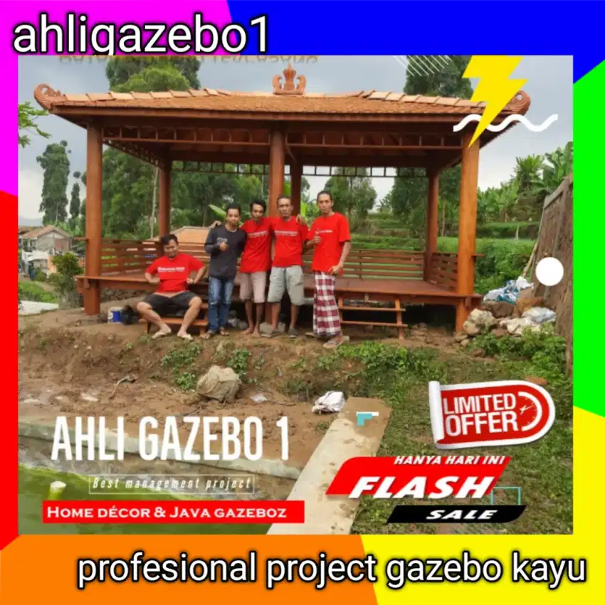 Gazebo murah amanah / gazebo / gasebo antique