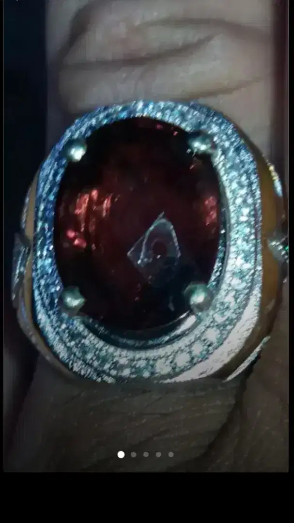 Jual Batu Cincin Red Pigeon Orange Garnet CuttMixed