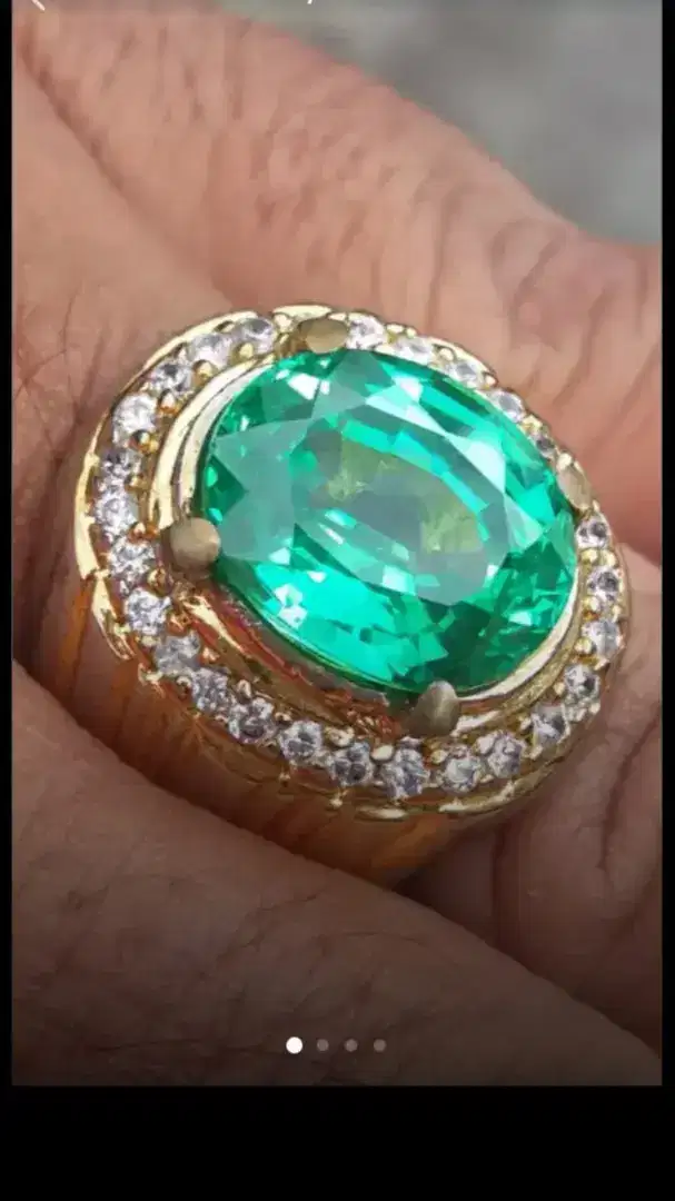 Jual Batu Cincin Permata Light Green Tourmaline Cutting