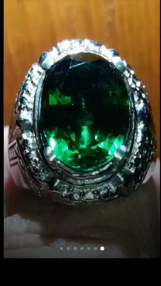 Jual Batu Cincin Dark Green Tourmaline Cutting Keren bgt
