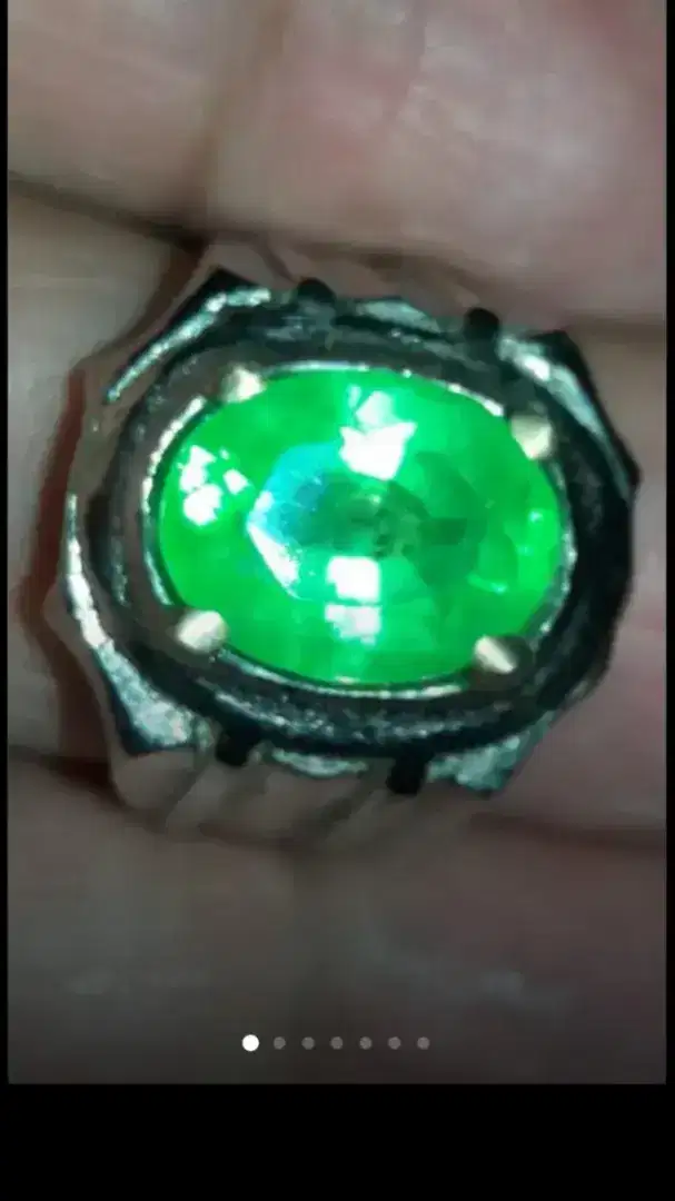 Jual Batu Cincin Greenish Emerald Zambrut Cutting