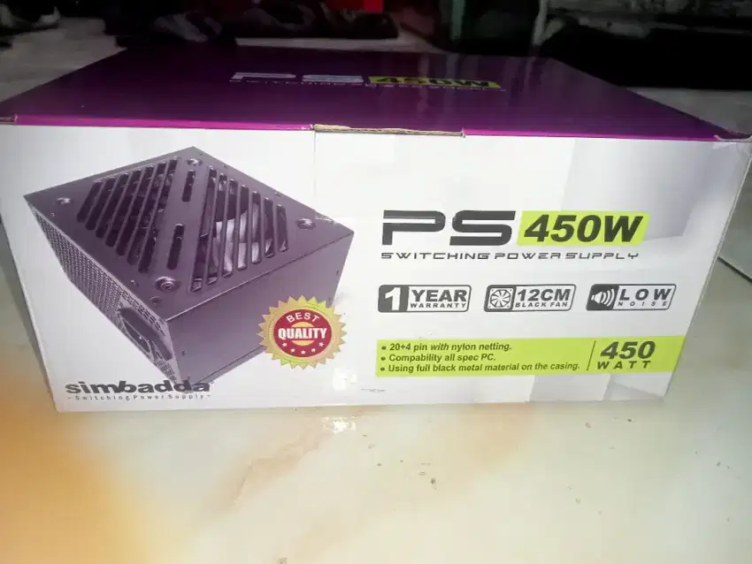 Power Supply Simbadda 450W - 20 + 4 Pin