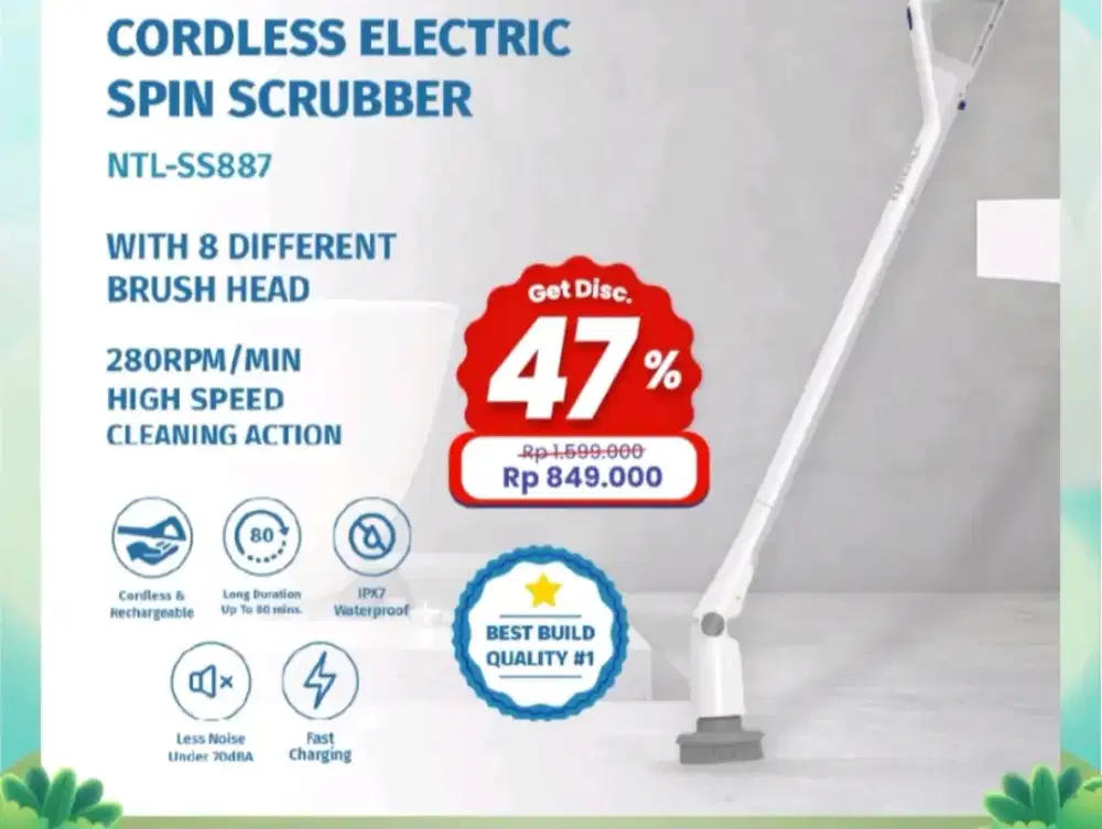 Notale spin scrubber