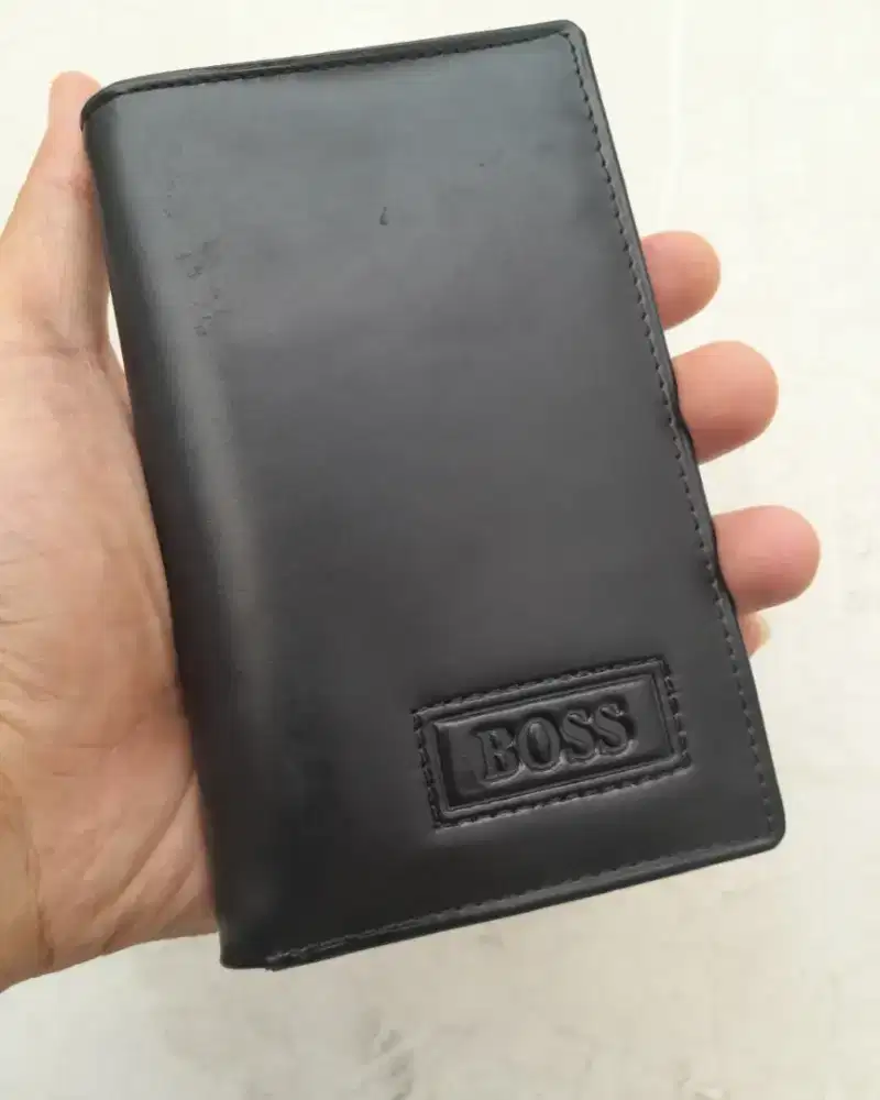 DOMPET KULIT ASLI I DOMPET PRIA ORIGINAL WARNA HITAM BOSS