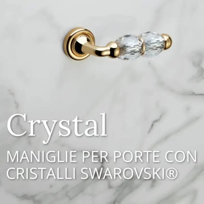 Handle pintu LINEA CALI swarovski gold made in ITALY