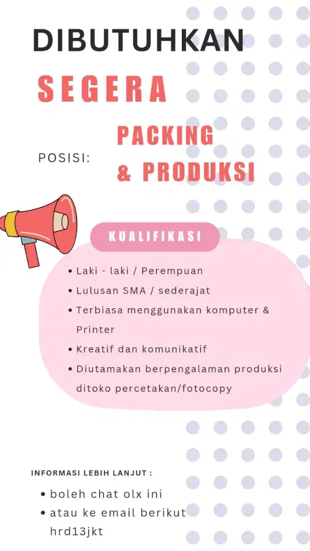 PACKING & PRODUKSI