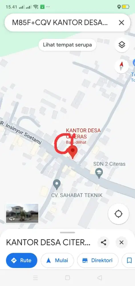 DIJUAL TANAH, SHM, LUAS : 1776 M2