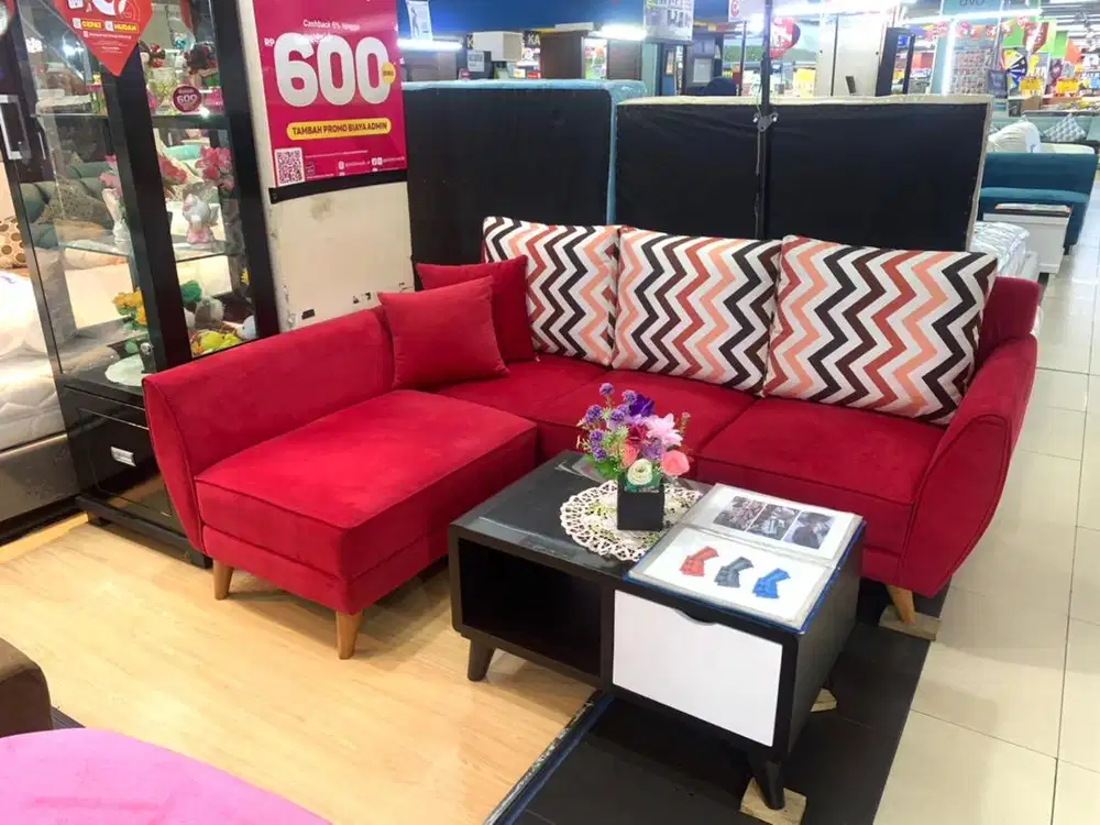 SOFA L MINIMALIS MODEL RETRO