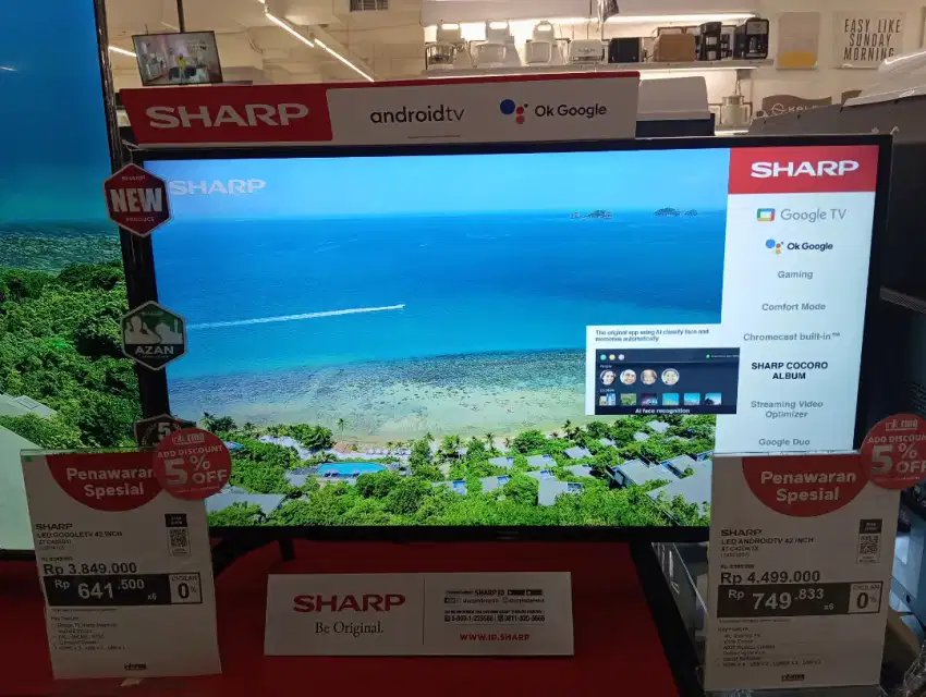 Sharp Led GoogleTv 42inch Bisa Kredit Bunga rendah Hingga 0%