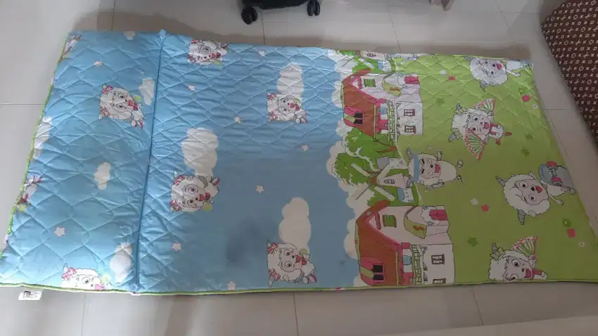 Kasur matras lipat bayi, busa, uk 115x95, kondisi ok