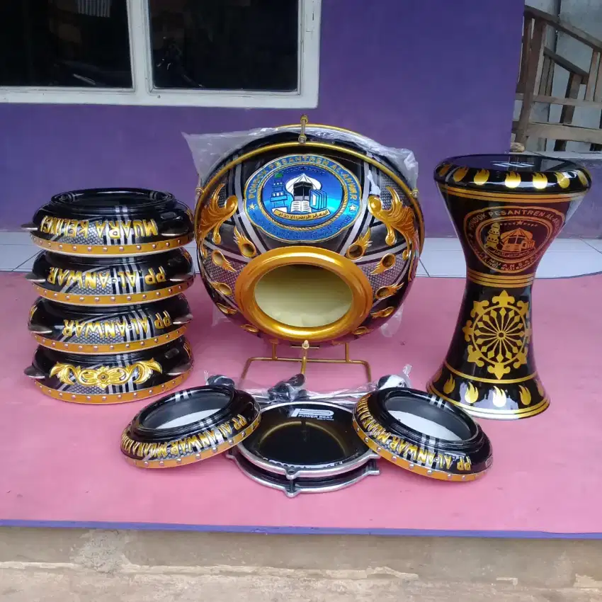 REBANA UKIR NAMA BAHAN KAYU MAHUNI