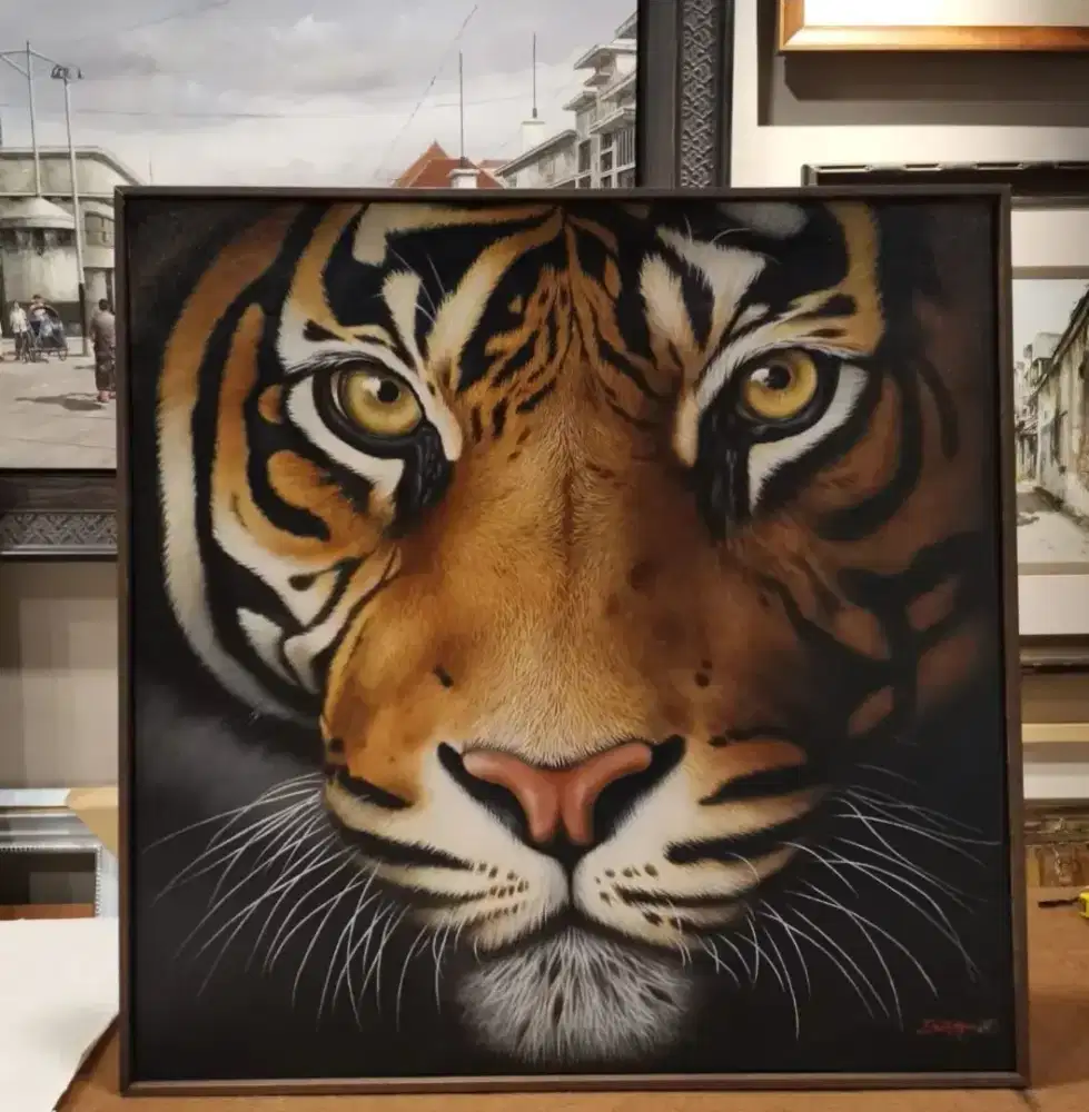 Lukisan Kepala Harimau