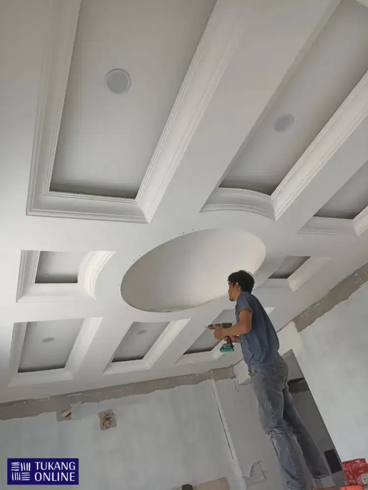 Jasa Spesialis Tukang Plafon Gypsum Pvc Grc Partisi Dan Pengecatan