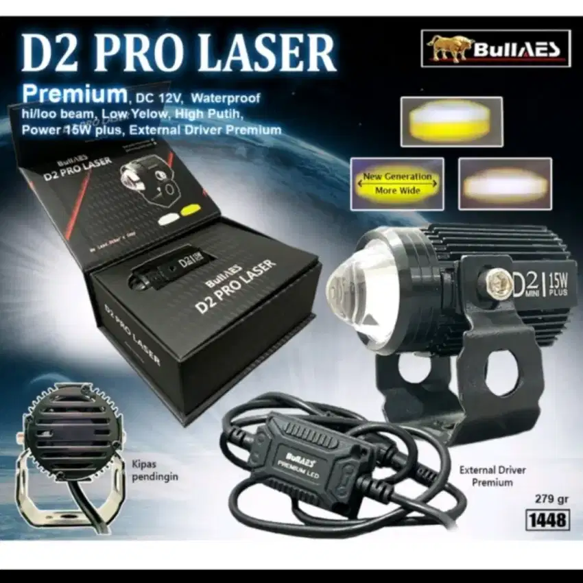 Lampu Tembak D2 Laser BullAES 20W