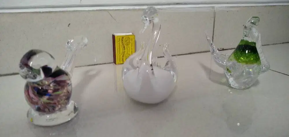 BOHEMIA kristal Burung & Angsa